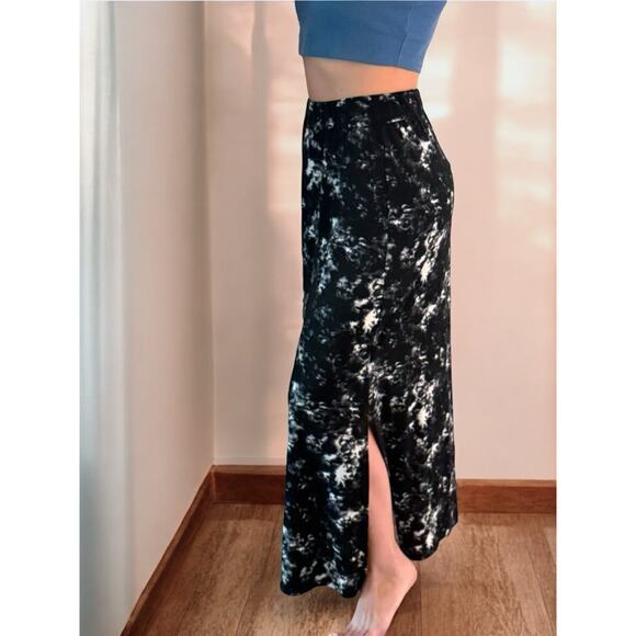 Mossimo Maxi Skirt L Stretch Tie Dye Y2K Whimsigoth Gothic Artsy Dark Academia - Picture 6 of 6